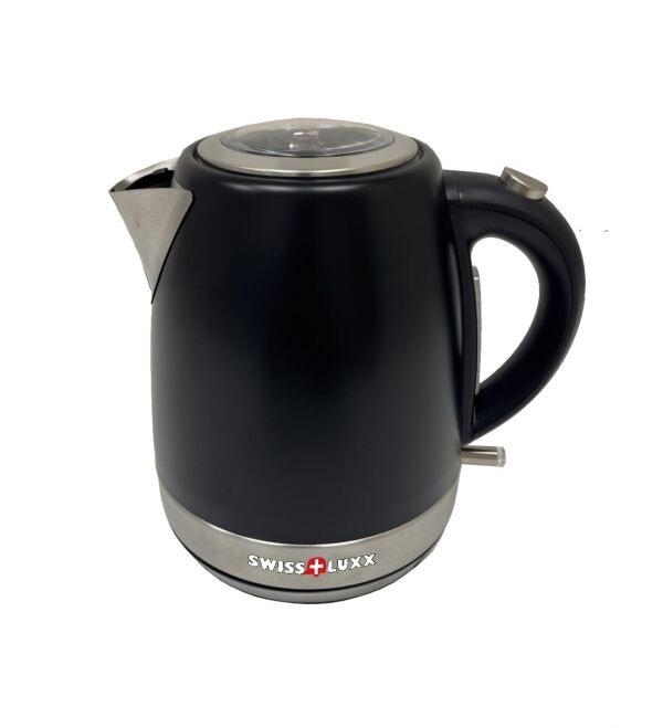 Swiss Luxx Stainless 1L Kettle - Black