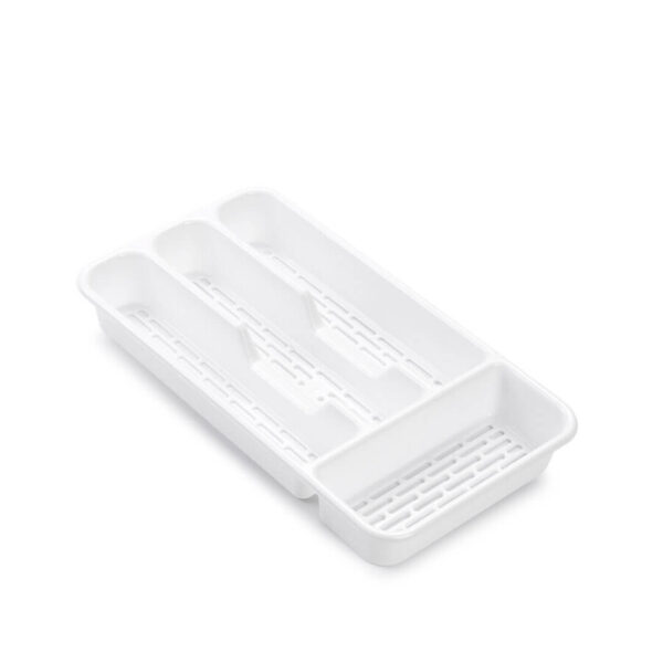 Plastic Forte Slim Cutlery Tray - White