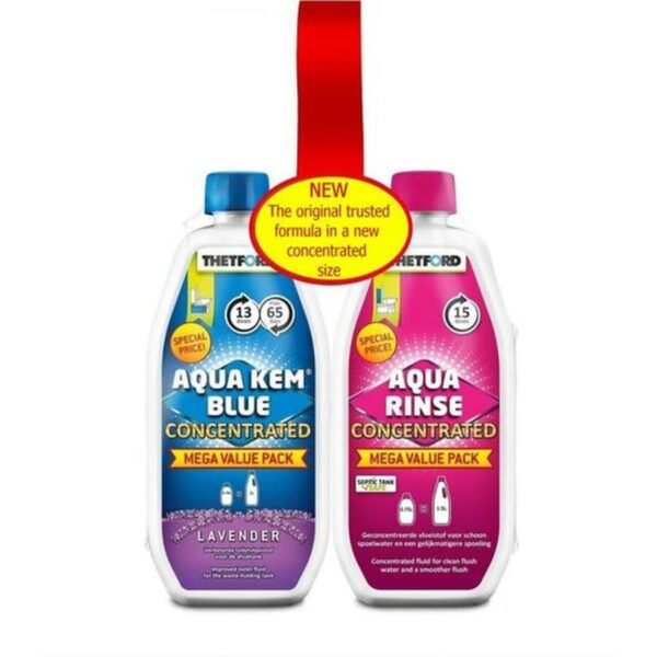 Thetford Concentrate Duo Pack - AquaKem Blue & Aqua Rinse